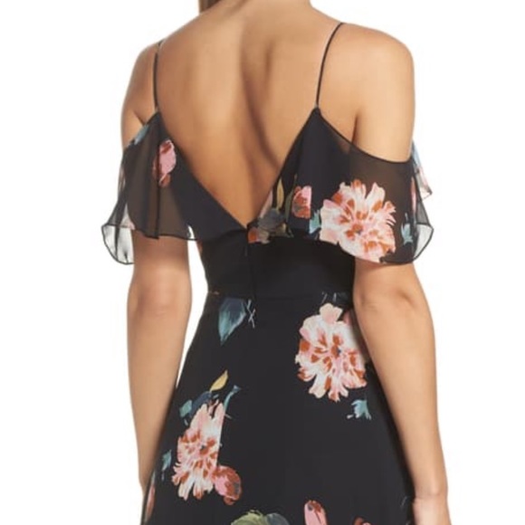 Jenny Yoo Mila Vintage Black Floral Dress - Picture 2 of 9